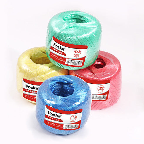 Foska Plastic Colourful PP Rope 100m- 70g