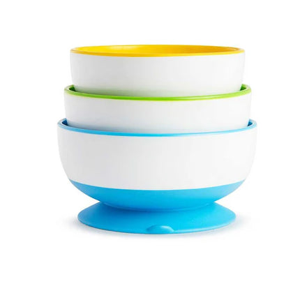Munchkin Stay-Put Suction Bowls - 3pk
