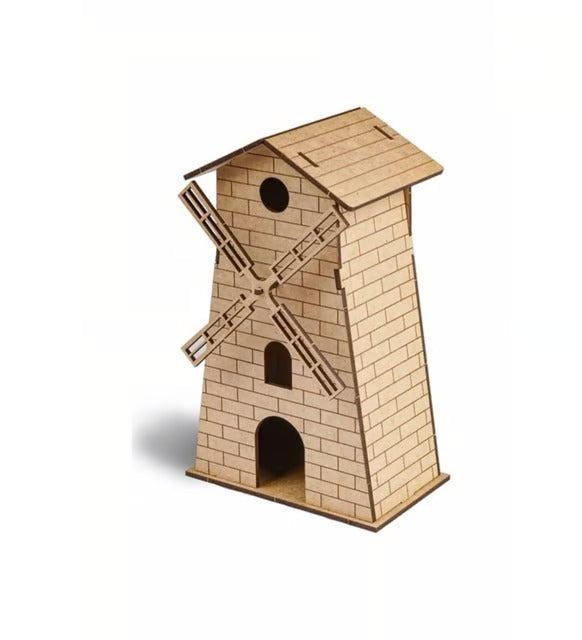 Wooden Model Mill House Sudor Puzzle 16*10*7 Cm