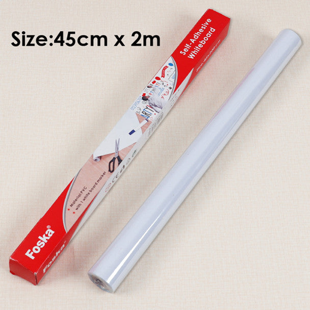 Foska Self Adhesive Whiteboard Roll - 45cm x 200 cm